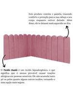 Cabeceira Painel Cama King Box Nuvem Suede Sandy 195 Cm Cor:rosa