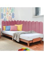 Cabeceira Painel Cama King Box Nuvem Suede Sandy 195 Cm Cor:rosa