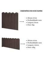 Cabeceira Painel Cama Solteiro Box Nuvem Suede Sandy 90 Cm :marrom