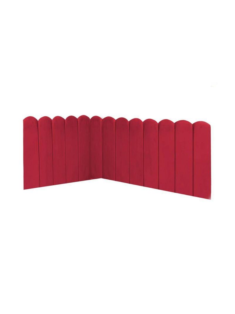 Cabeceira Painel Cama Casal Box Nuvem Suede Sandy 140 Cm Cor:vermelho