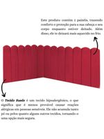 Cabeceira Painel Cama Casal Box Nuvem Suede Sandy 140 Cm Cor:vermelho