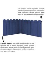 Cabeceira Painel Cama King Box Nuvem Suede Sandy 195 Cm Cor:azul