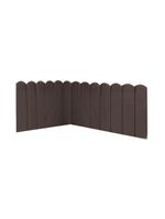 Cabeceira Painel Cama King Box Nuvem Suede Sandy 195 Cm Cor:marrom