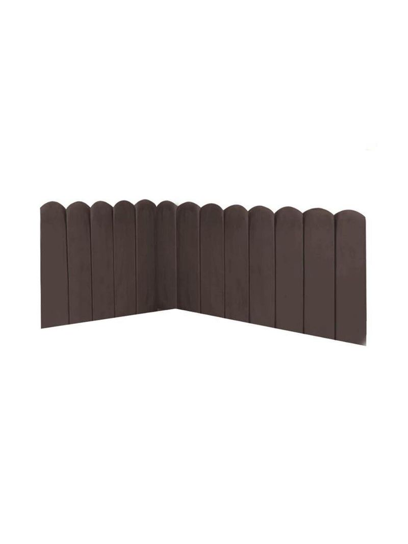 Cabeceira Painel Cama King Box Nuvem Suede Sandy 195 Cm Cor:marrom