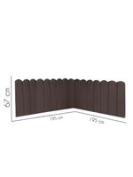 Cabeceira Painel Cama King Box Nuvem Suede Sandy 195 Cm Cor:marrom