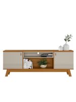 Rack Para Tv At? 75" 2 Portas Nature-off White Colorado Linea Brasil Ni