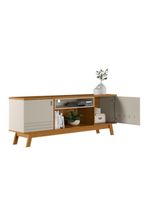 Rack Para Tv At? 75" 2 Portas Nature-off White Colorado Linea Brasil Ni