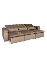 Sofá Retrátil-reclinável 3 Lugares Capuccino Podium Marquês Estofados