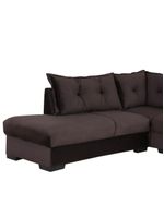 Sofá De Canto 3x2 Lugares Marrom Veneza Design Estofados