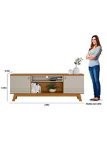 Rack Para Tv At? 75" 2 Portas Nature-off White Colorado Linea Brasil Ni