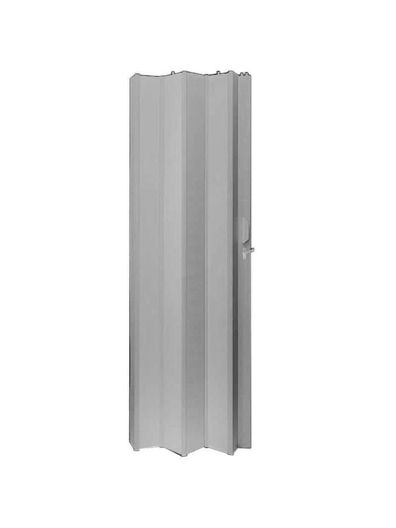 Porta Sanfonada Pvc 210x60cm Cinza - 400186-500699 - Fortlev Porta Sanfonada Pvc 2,10 X 60 Cinza Fort