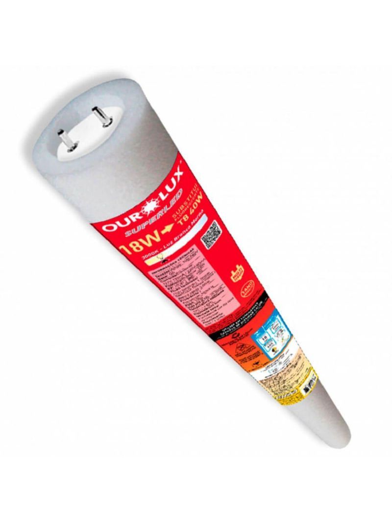 Lâmpada Superled Tubular T5 18 Watts Com Driver Bivolt 6500k - 05529 - Ourolux
