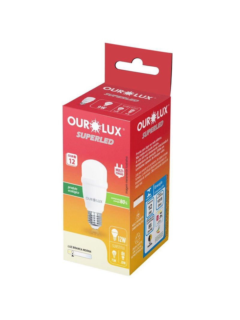 Lâmpada Superled Mini T 9watts 3000k Bivolt - 20770 - Ourolux Lampada Superled Mini T 9w 3000k Bivolt - 20770 - Ourolux
