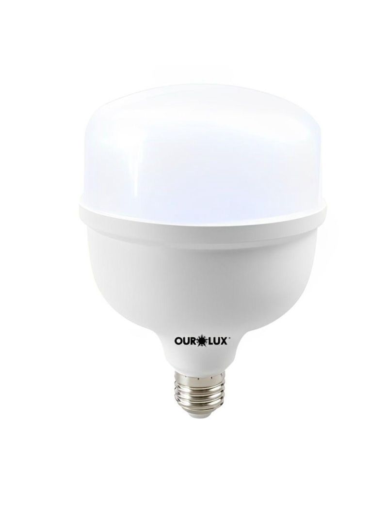 Lâmpada Super Led T Alta Potência 50w 6500k - E27 - Ourolux Lampada Superled T50w 6500k E27 Alta Potencia Biv