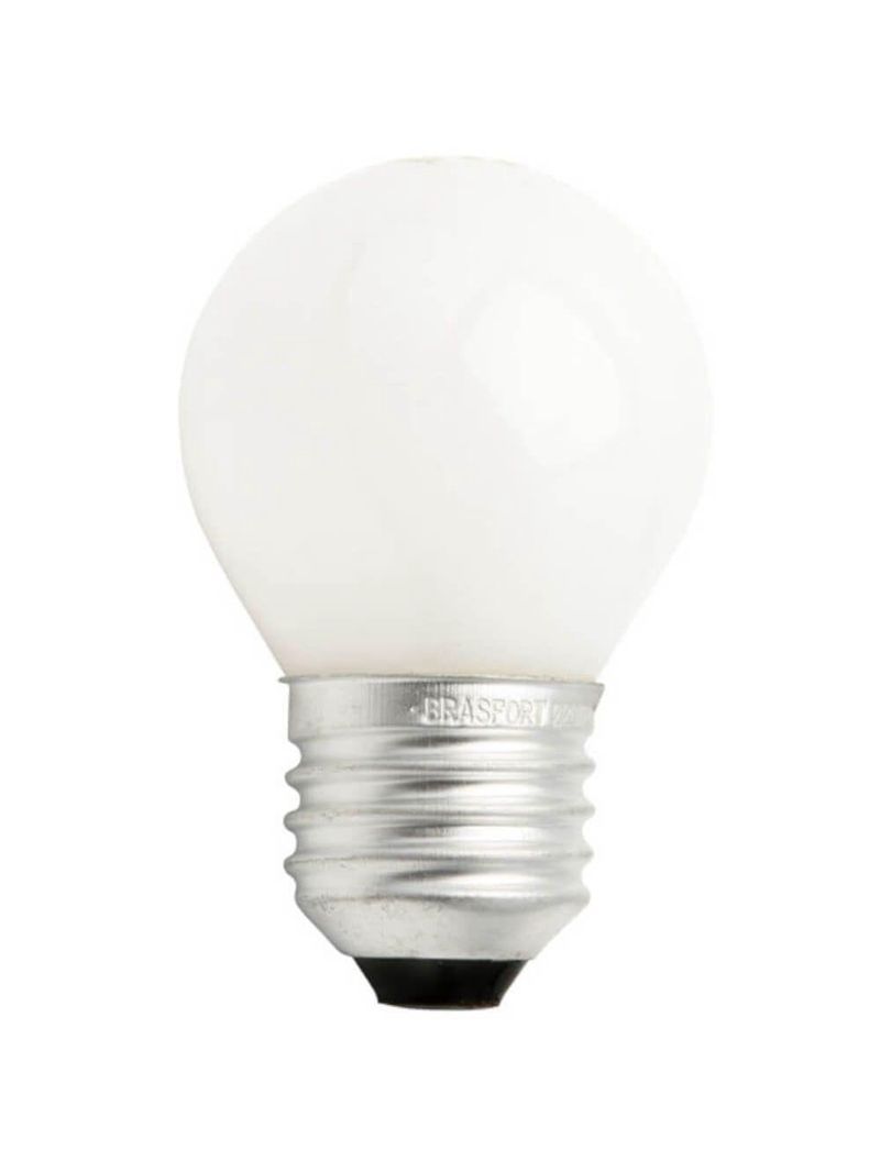Lâmpada Para Geladeira E Fogão 40 Watts 220 Volts Leitosa - 8720 - Brasfort
