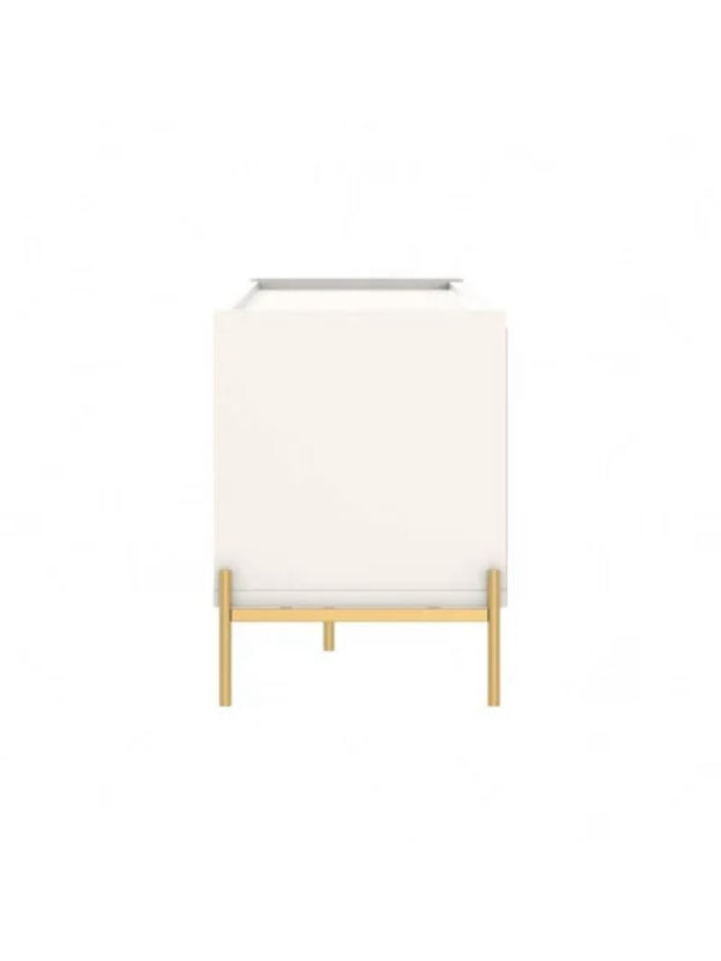 Rack Para Tv Até 75 Polegadas 2 Portas 2 Gavetas Jasper Off White 185cm