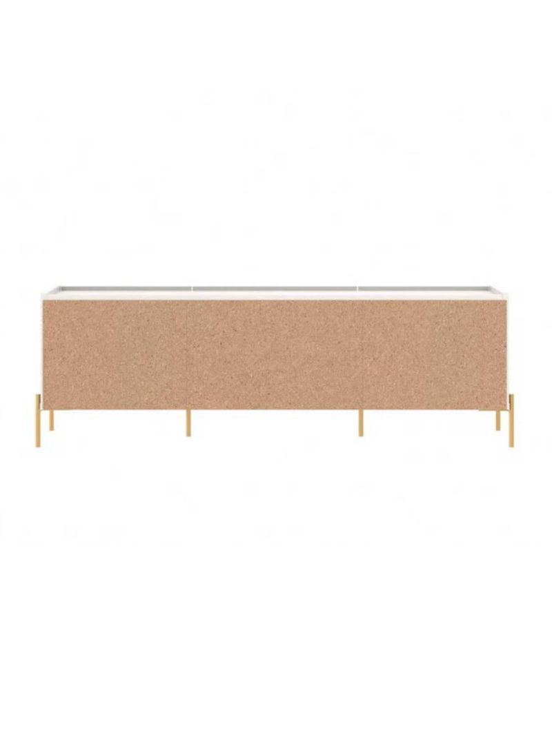 Rack Para Tv Até 75 Polegadas 2 Portas 2 Gavetas Jasper Off White 185cm