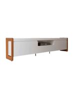 Rack Para Tv Até 75 Polegadas 2 Portas 1 Gaveta Bristol Off White E Freijó 225cm