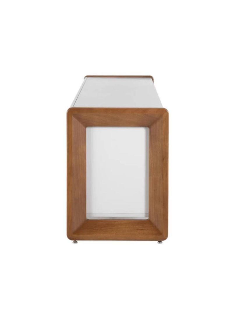 Rack Para Tv Até 75 Polegadas 2 Portas 1 Gaveta Bristol Off White E Freijó 225cm