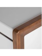 Rack Para Tv Até 75 Polegadas 2 Portas 1 Gaveta Bristol Off White E Freijó 225cm