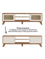 Rack Para Tvs Até 75 Polegadas 2 Portas Charlotte Cinamomo E Off White