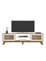 Rack Para Tvs Até 75 Polegadas 2 Portas Charlotte Cinamomo E Off White