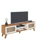 Rack Para Tvs Até 75 Polegadas 2 Portas Charlotte Cinamomo E Off White