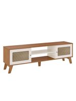Rack Para Tvs Até 75 Polegadas 2 Portas Charlotte Cinamomo E Off White