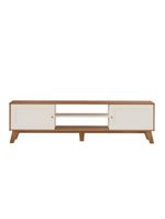 Rack Para Tvs Até 75 Polegadas 2 Portas Charlotte Cinamomo E Off White