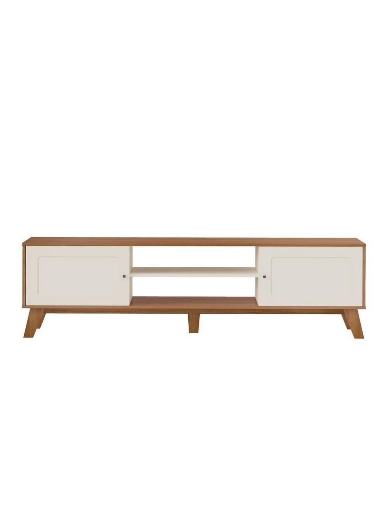 Rack Para Tvs Até 75 Polegadas 2 Portas Charlotte Cinamomo E Off White