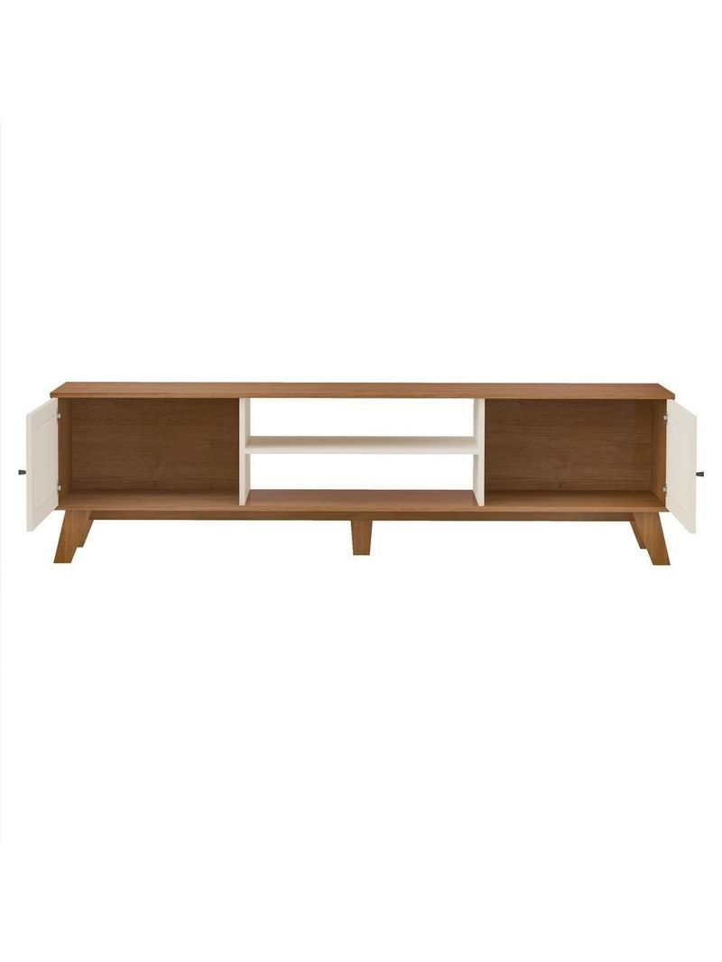 Rack Para Tvs Até 75 Polegadas 2 Portas Charlotte Cinamomo E Off White