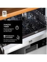 Lava Louça Máquina De Lavar Louça 14 Serviços Prata Ell14s 220v - Eos B164093 220V