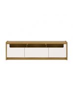 Rack Para Tv Até 75 Polegadas 3 Portas Oslo Off White E Freijó 180cm