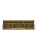 Rack Para Tv Até 75 Polegadas 3 Portas Oslo Off White E Freijó 180cm