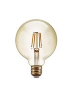 Lâmpada De Filamento Led G95 4W Âmbar Bivolt