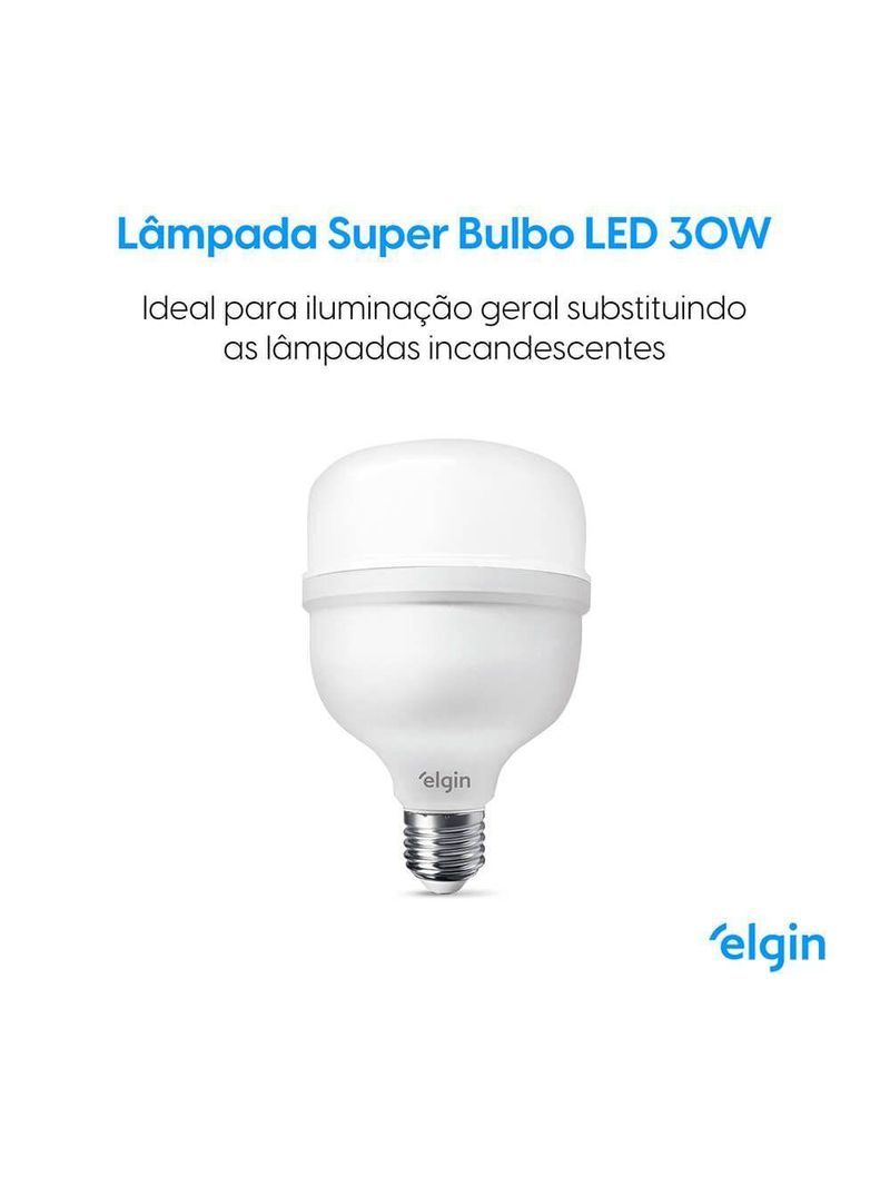 Lâmpada Led T 30W Bivolt