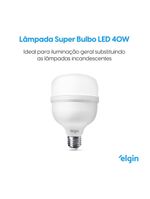 Lâmpada Led T 40W Bivolt