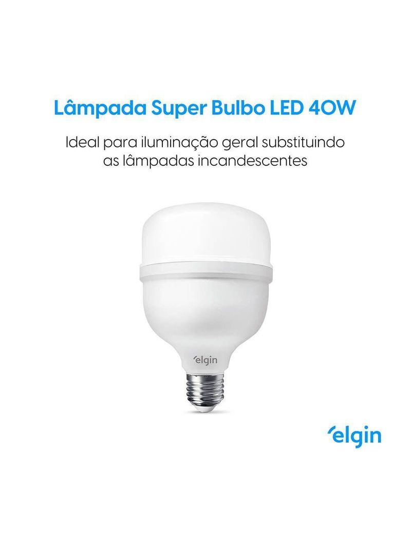 Lâmpada Led T 40W Bivolt
