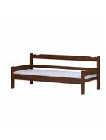 Sofá Cama 3 Lugares Madeira Maciça Com Colchão Solteiro