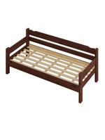 Sofá Cama 3 Lugares Madeira Maciça Com Colchão Solteiro