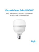 Lâmpada Led T 50W Bivolt