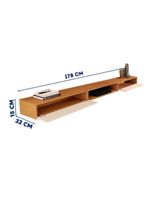 Rack Suspenso Nicho 2 Portas Nature Off White 18 Versátil Nature-off White