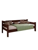 Sofá Cama Reforçado Madeira Maciça Castanho Repleta