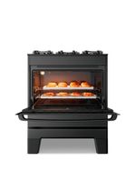 Fogão Esmaltec Ideal Master Glass 5 Bocas T5VFP 5127 Acendimento Automático Preto Bivolt