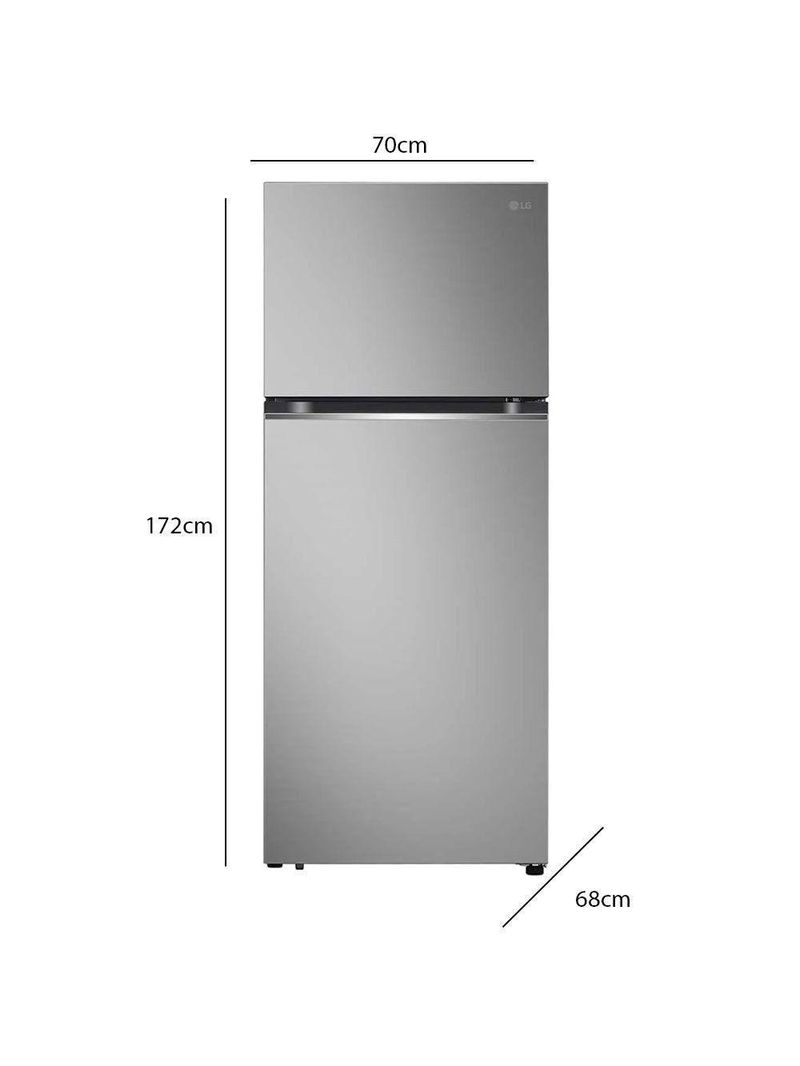 Geladeira LG Frost Free Inverter 375L Duplex Look GN-B372PFMB Inox 110V