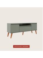 Rack Para Tv 150cm Retro Mdf Verde Dallas - On Móveis