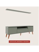 Rack Para Tv Com Prateleira 180cm Retro Mdf Verde Dallas - On Móveis