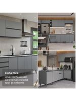 Armário de cozinha compacta 180 cm cinza nice madesa 02