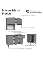 Armário de cozinha compacta 180 cm cinza nice madesa 02
