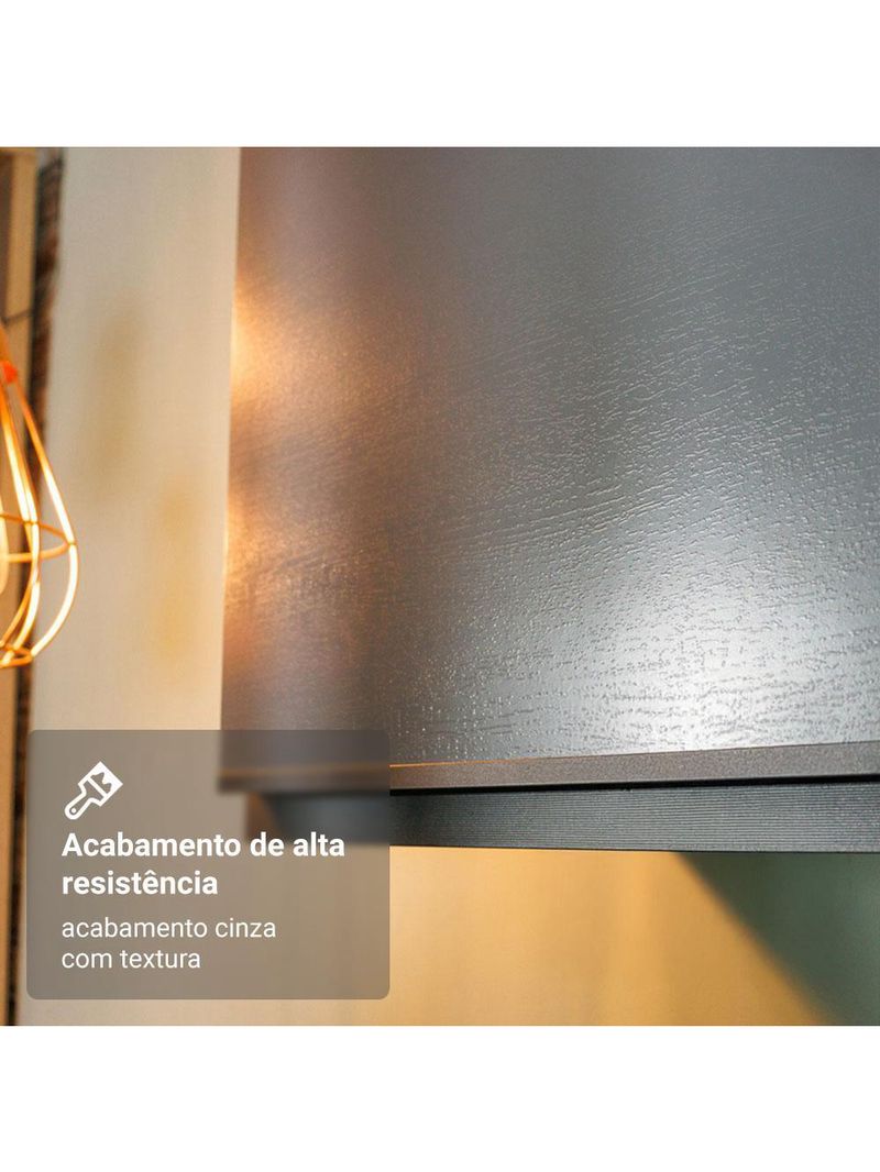 Armário de cozinha compacta 180 cm cinza nice madesa 02